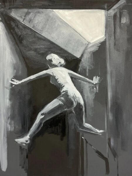 Sketch by Felix Deimling, 2025, Öl auf Leinwand
