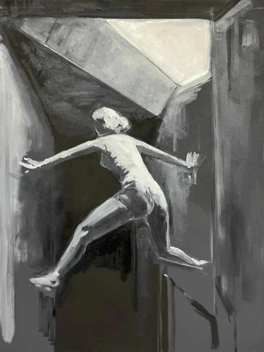 Felix Deimling – Ratten, Öl auf Leinwand