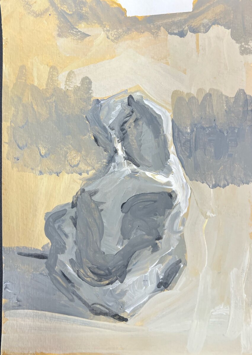 Felix Deimling – gips, Acryl auf Papier